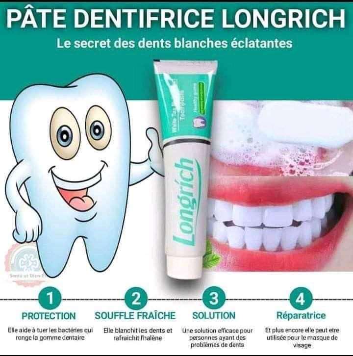 Dentifrice Longrich au thé blanc